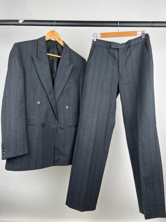 Vintage Canda 50s Style Rockabilly Tailored Striped Suit
