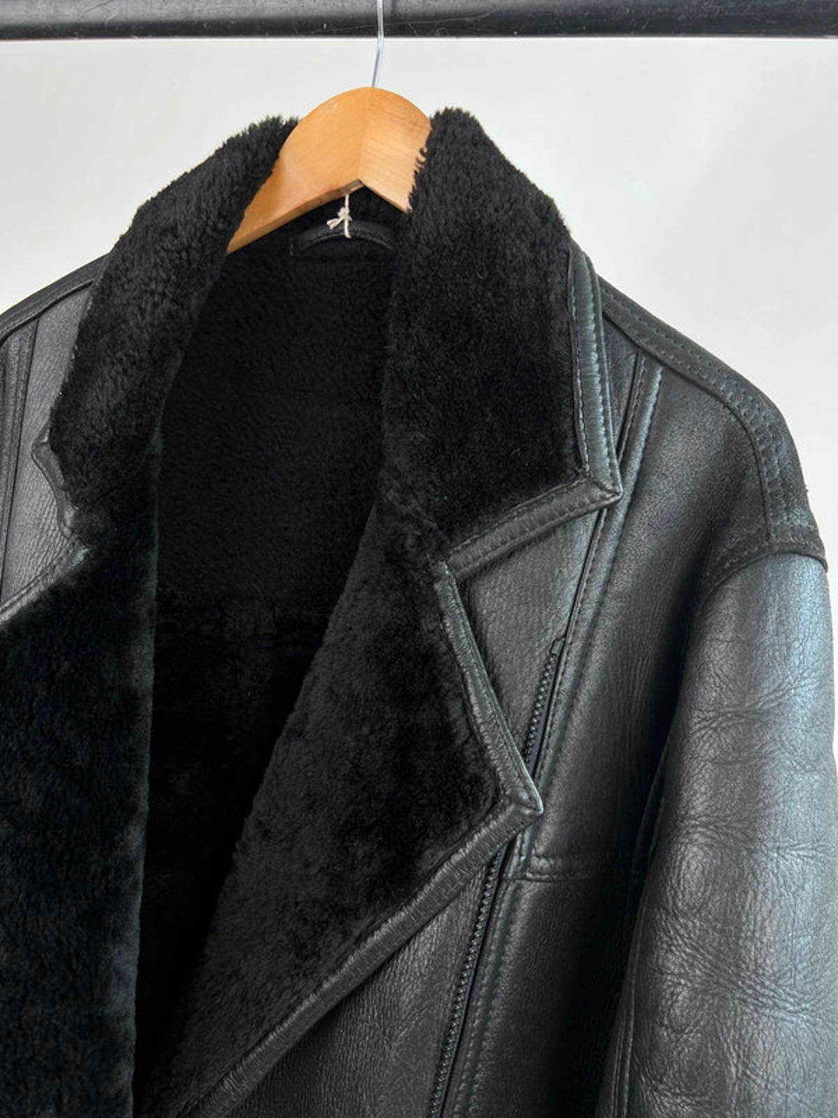 Vintage 80s Aviator Flying Leather Jacket