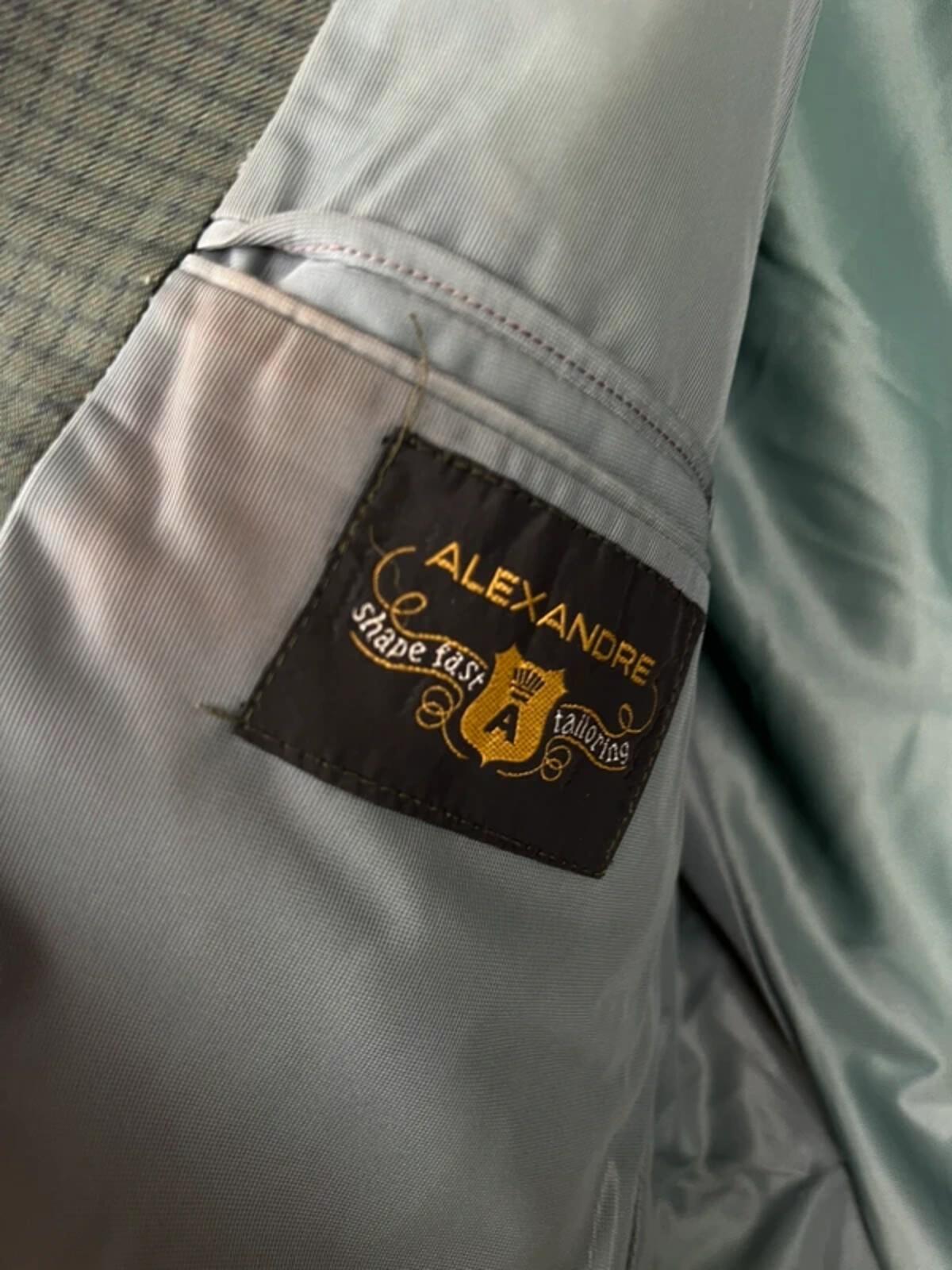 Vintage 70s Alexandre Check Suit