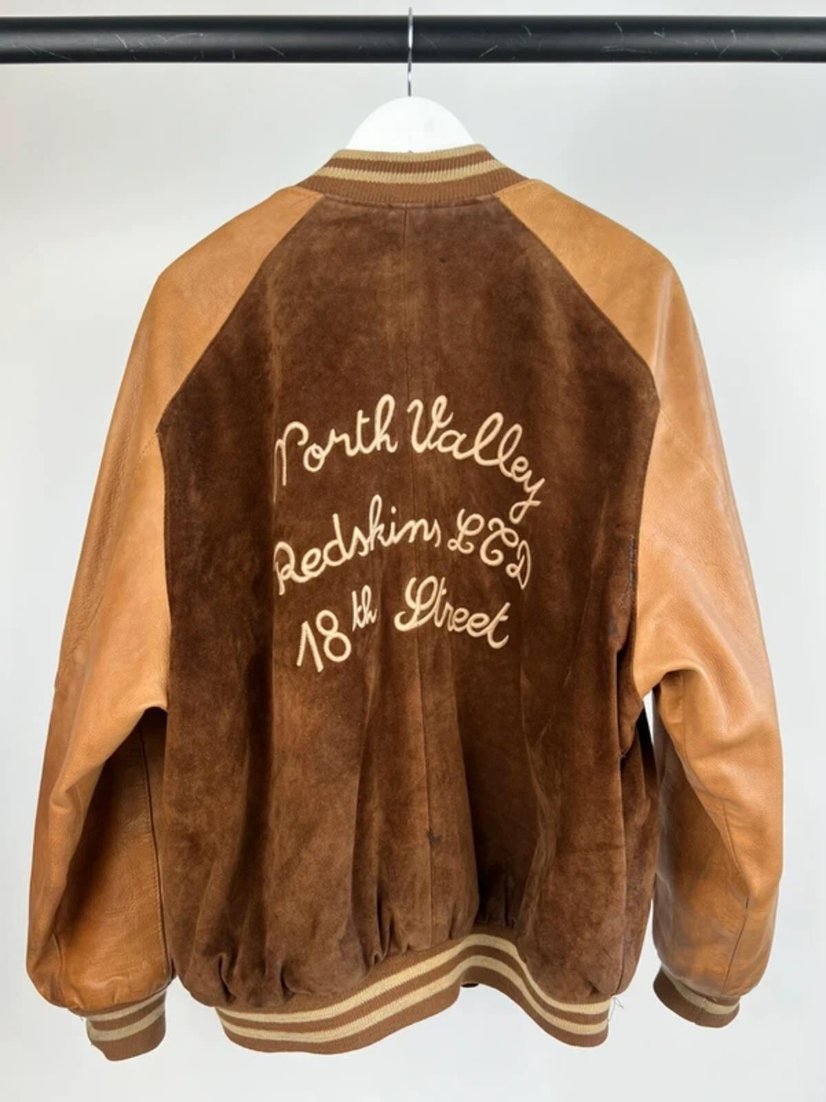 Vintage 90s Redskins Leather & Suede Bomber Jacket