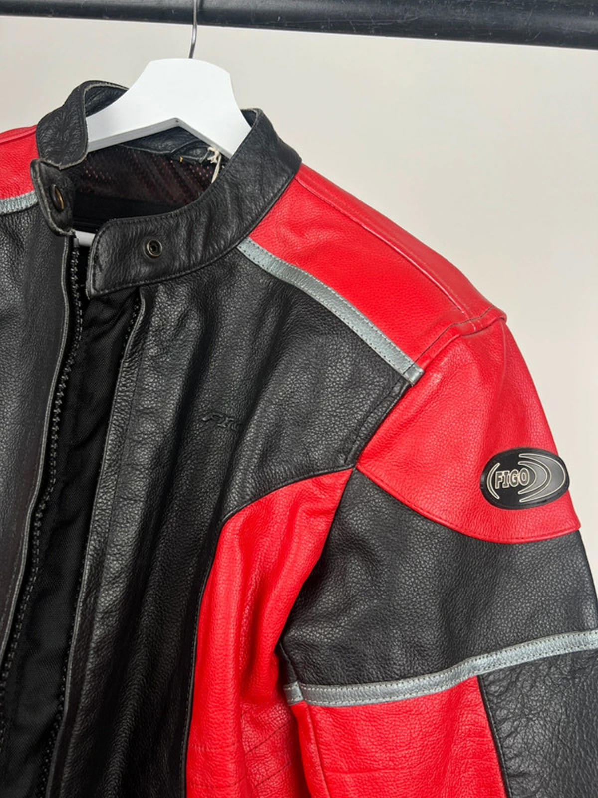 Vintage 90s Figo Leather Motorbike Jacket