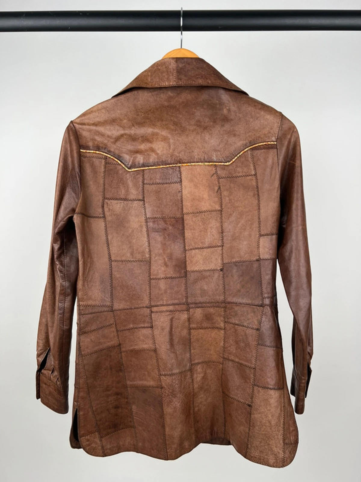 Vintage 70s Patchwork Leather Jacket