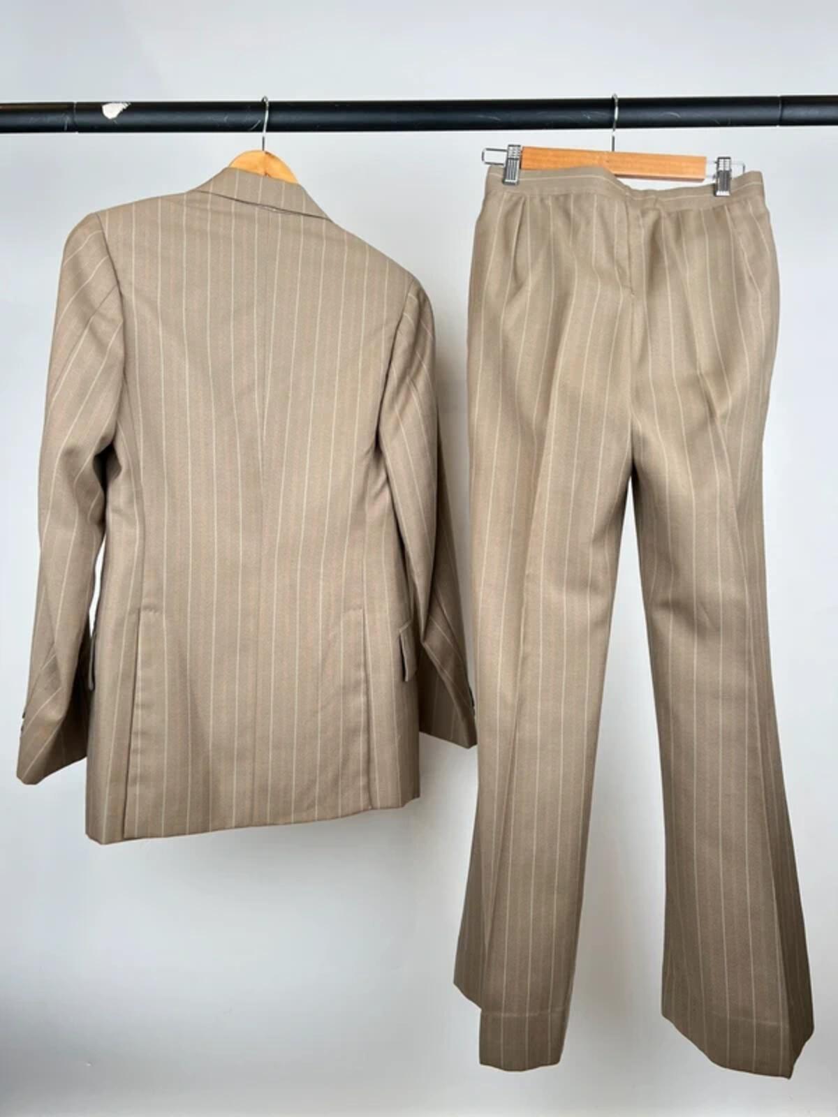 Vintage 70s Striped Flared Suit