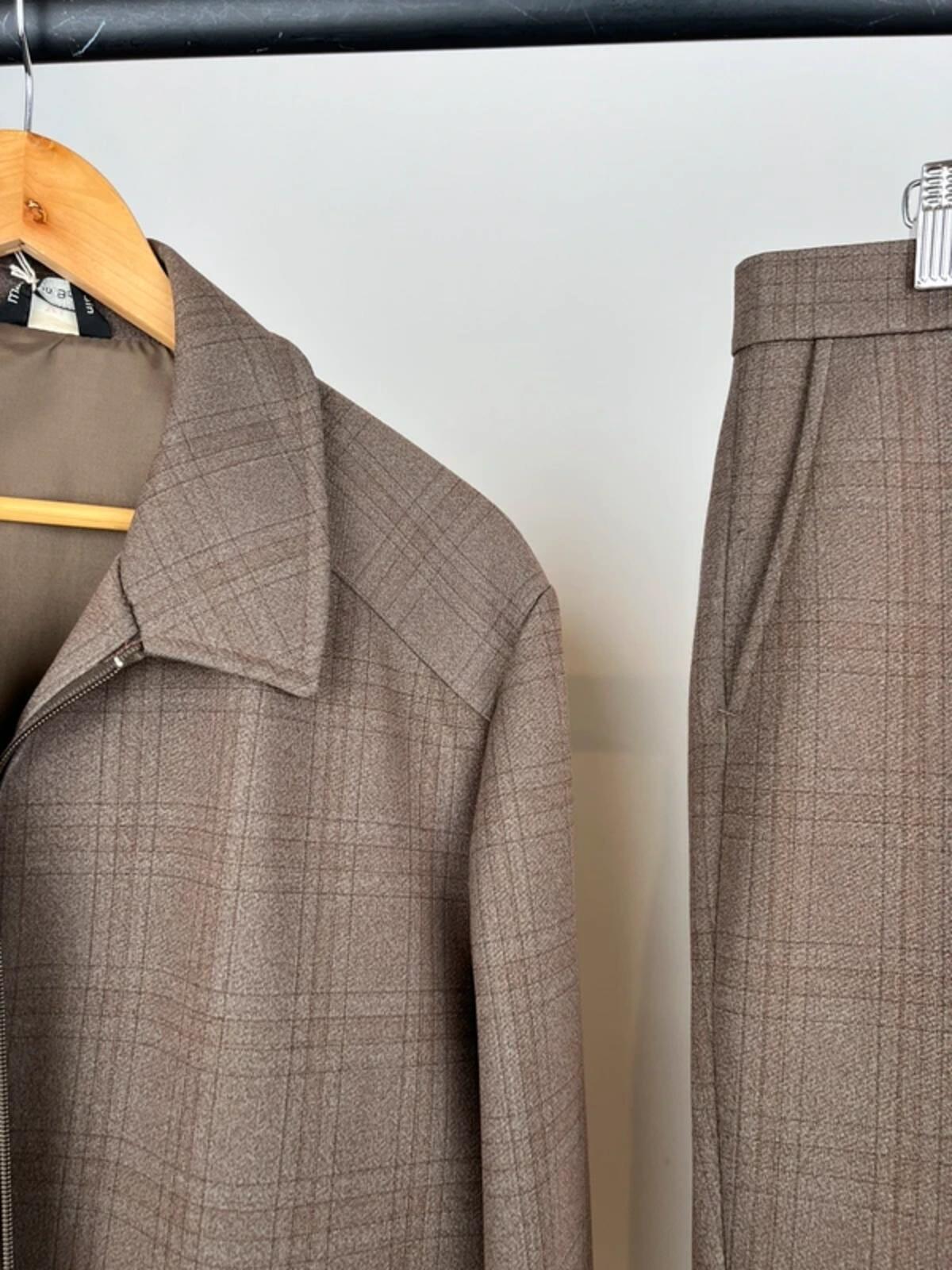 Vintage 70s Hodges Checked Leisure Suit