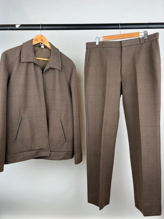 Vintage 70s Hodges Checked Leisure Suit