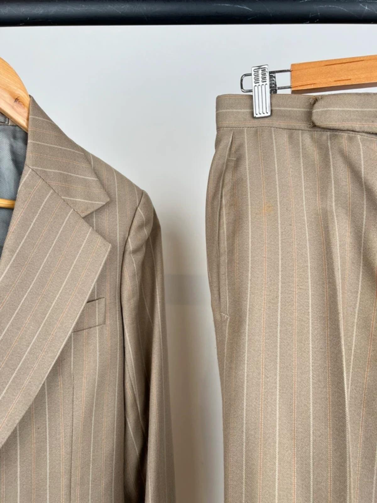 Vintage 70s Striped Flared Suit