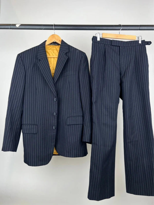 Vintage 90s J&J Minnis of London Pin Striped Suit