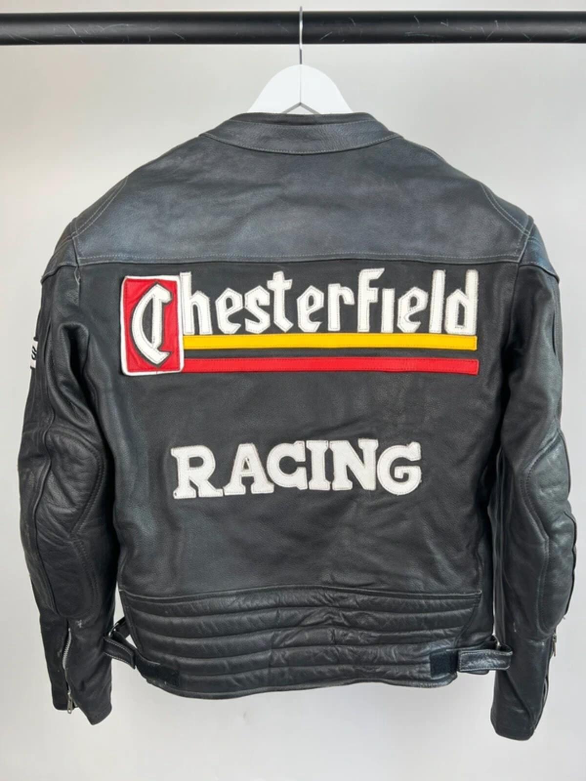 Vintage 90s Chesterfield Leather Biker Jacket