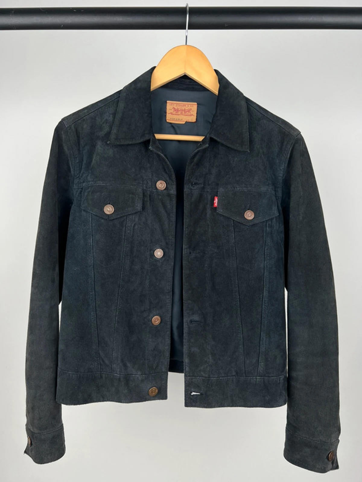 Vintage 90s Levi Suede Trucker Jacket