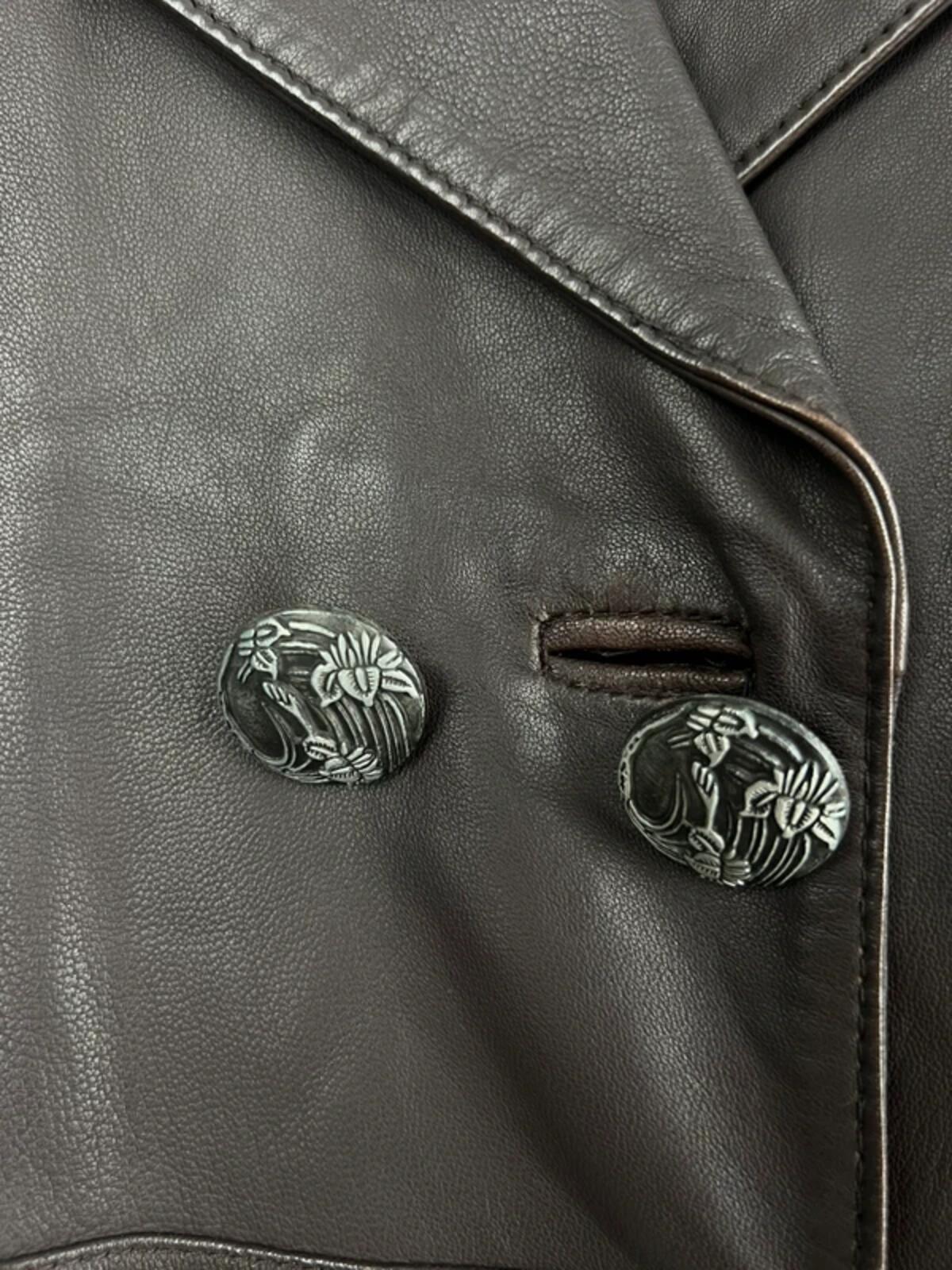 Vintage 90s D&G Leather Coat