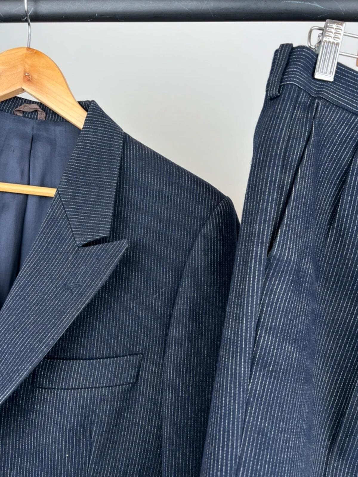 Vintage 50s Italian Pin Striped Suit