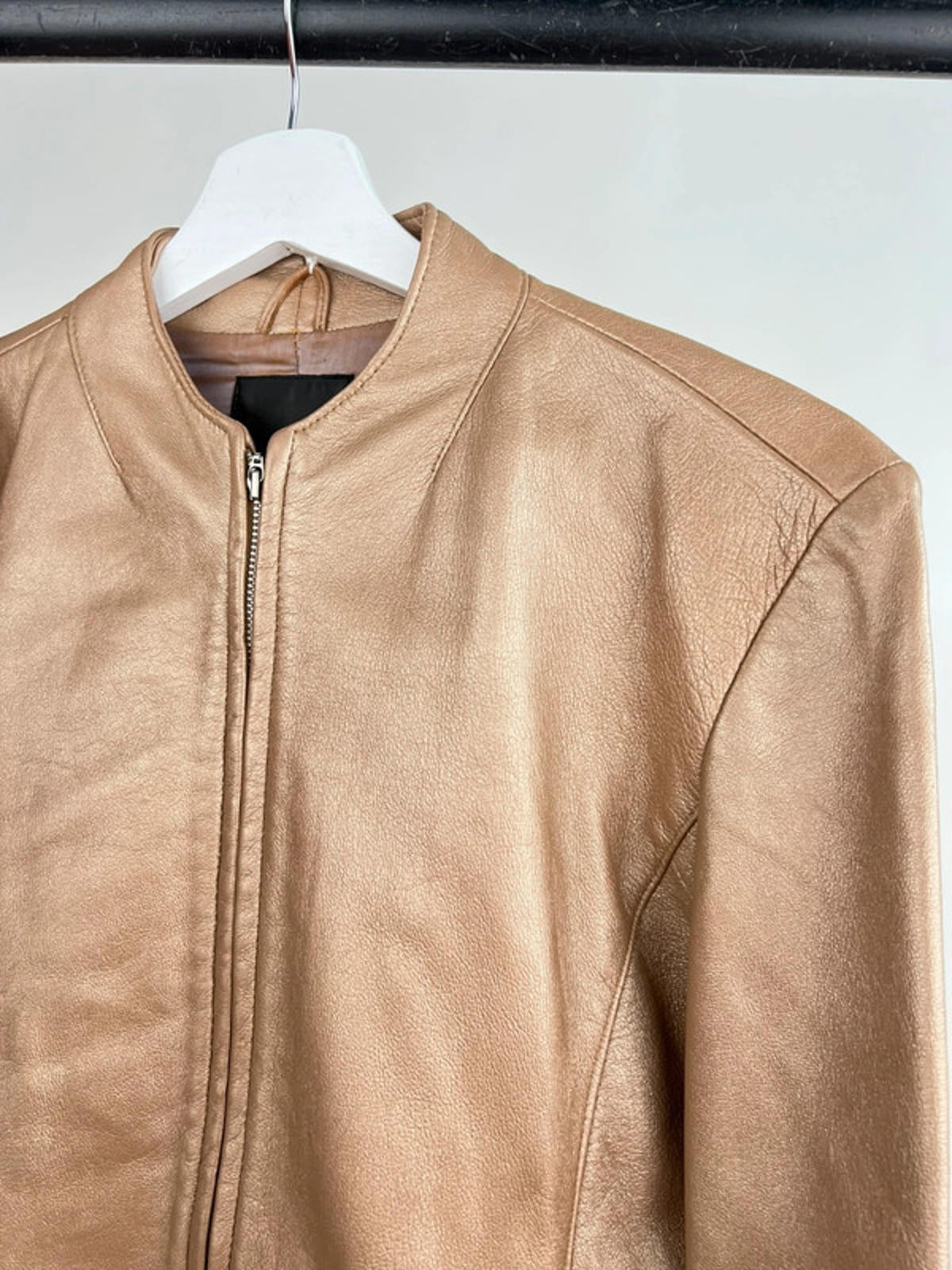 Vintage 90s Bronze Leather Jacket