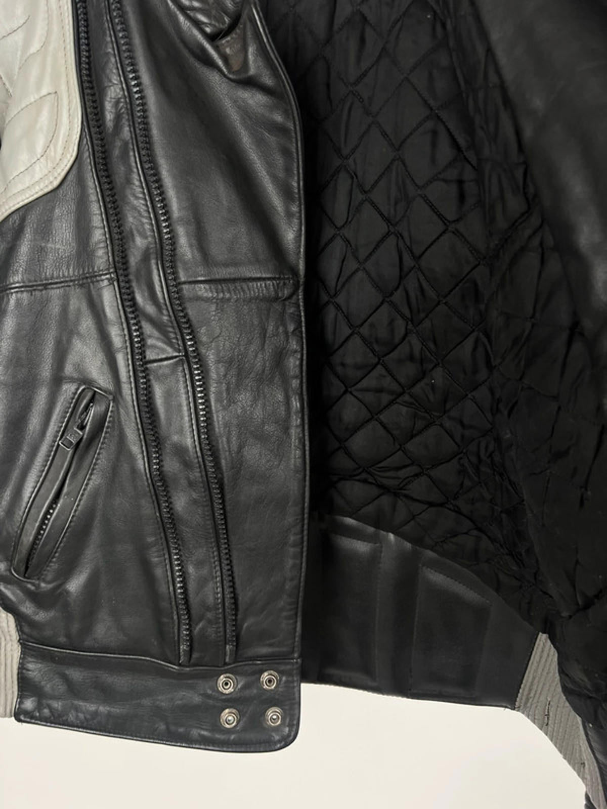 Vintage 90s Wolf Leathers Motorbike Jacket