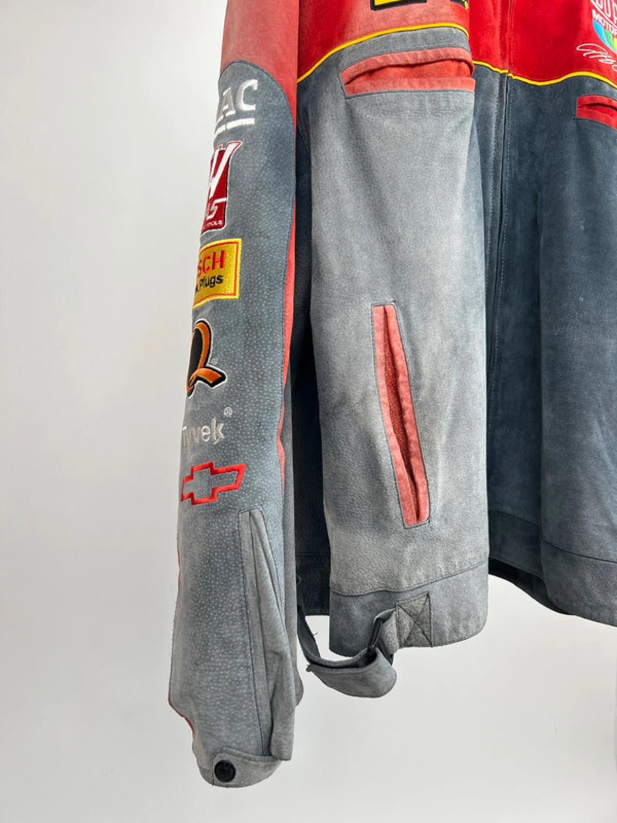 Vintage 90s Nascar Chase Suede Jacket