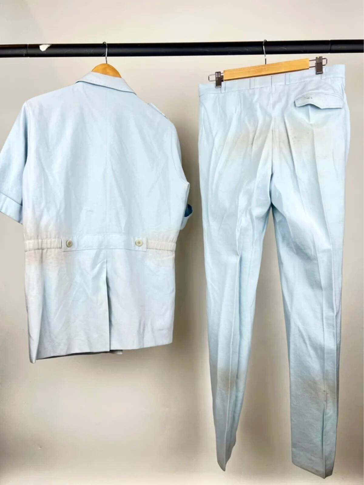 Vintage 70s Roulette Of London Short Sleeve Safari Suit
