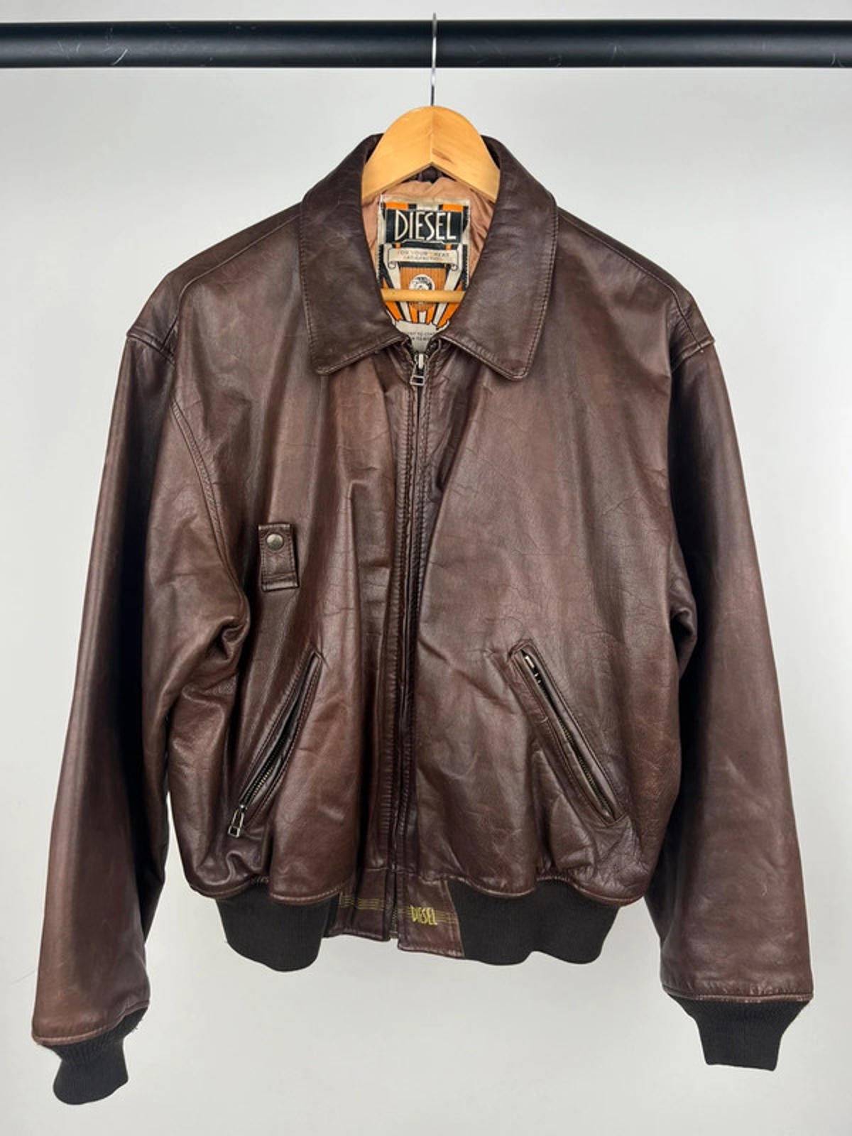 Vintage 80s Diesel Leather Jacket