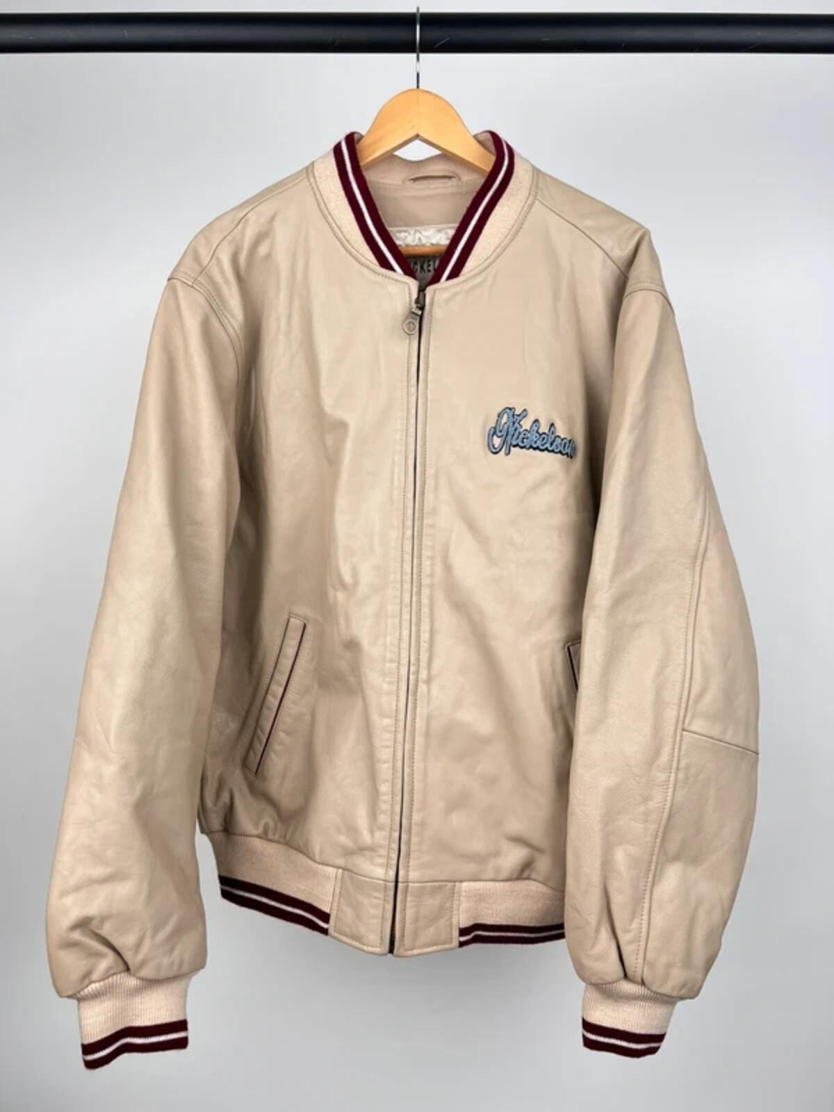 Vintage 90s Nickelson Leather Bomber Jacket