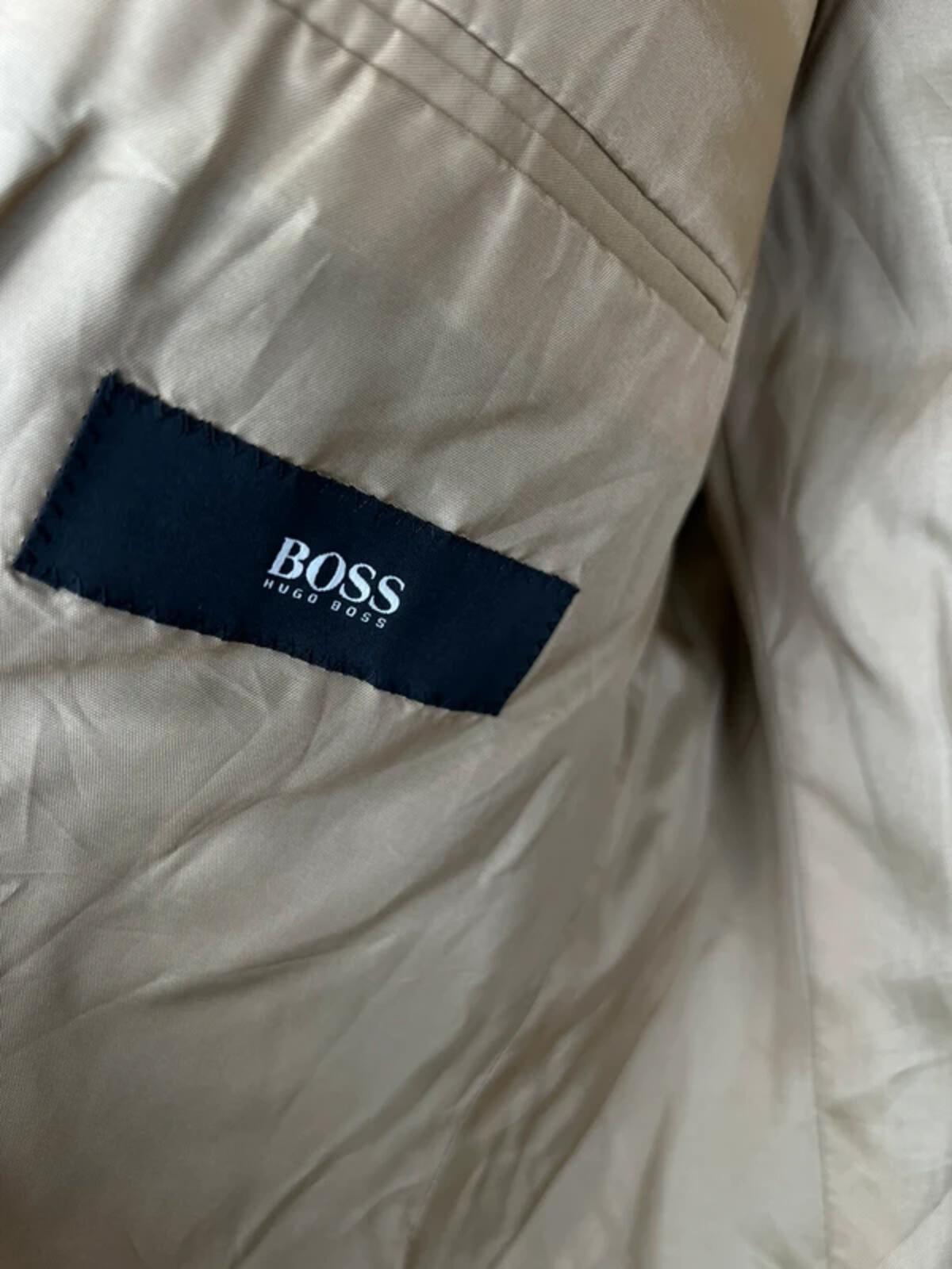 Vintage 80s Hugo Boss Velvet Pin Striped Suit