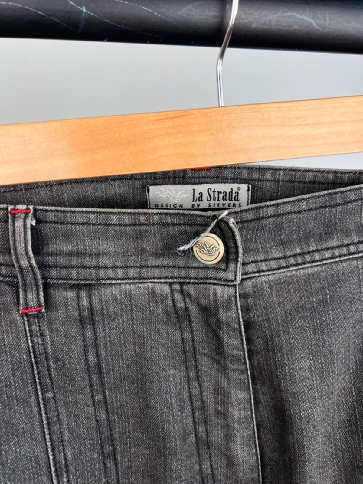 Vintage 90s La Strada Denim Two Piece Suit
