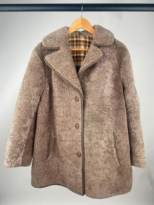 Vintage 80s Heatona Teddy Coat