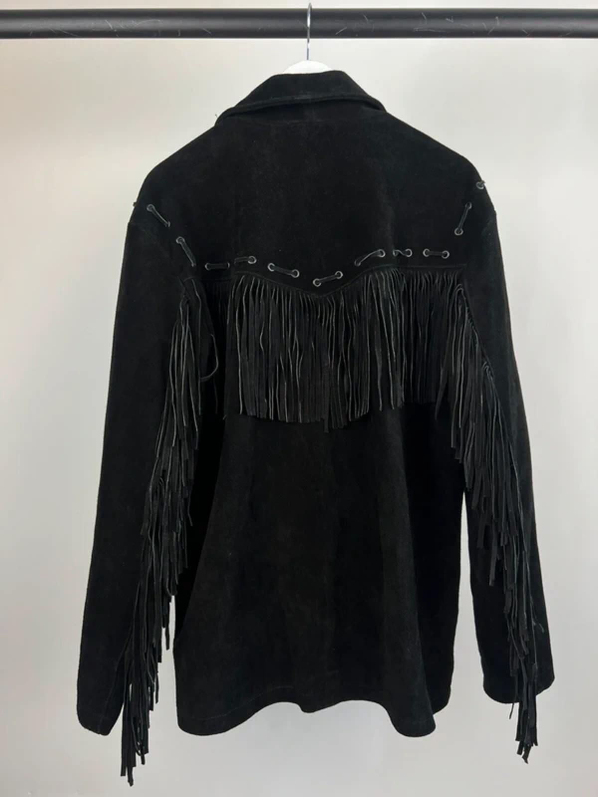 Vintage 70s Tassel Long Suede Jacket