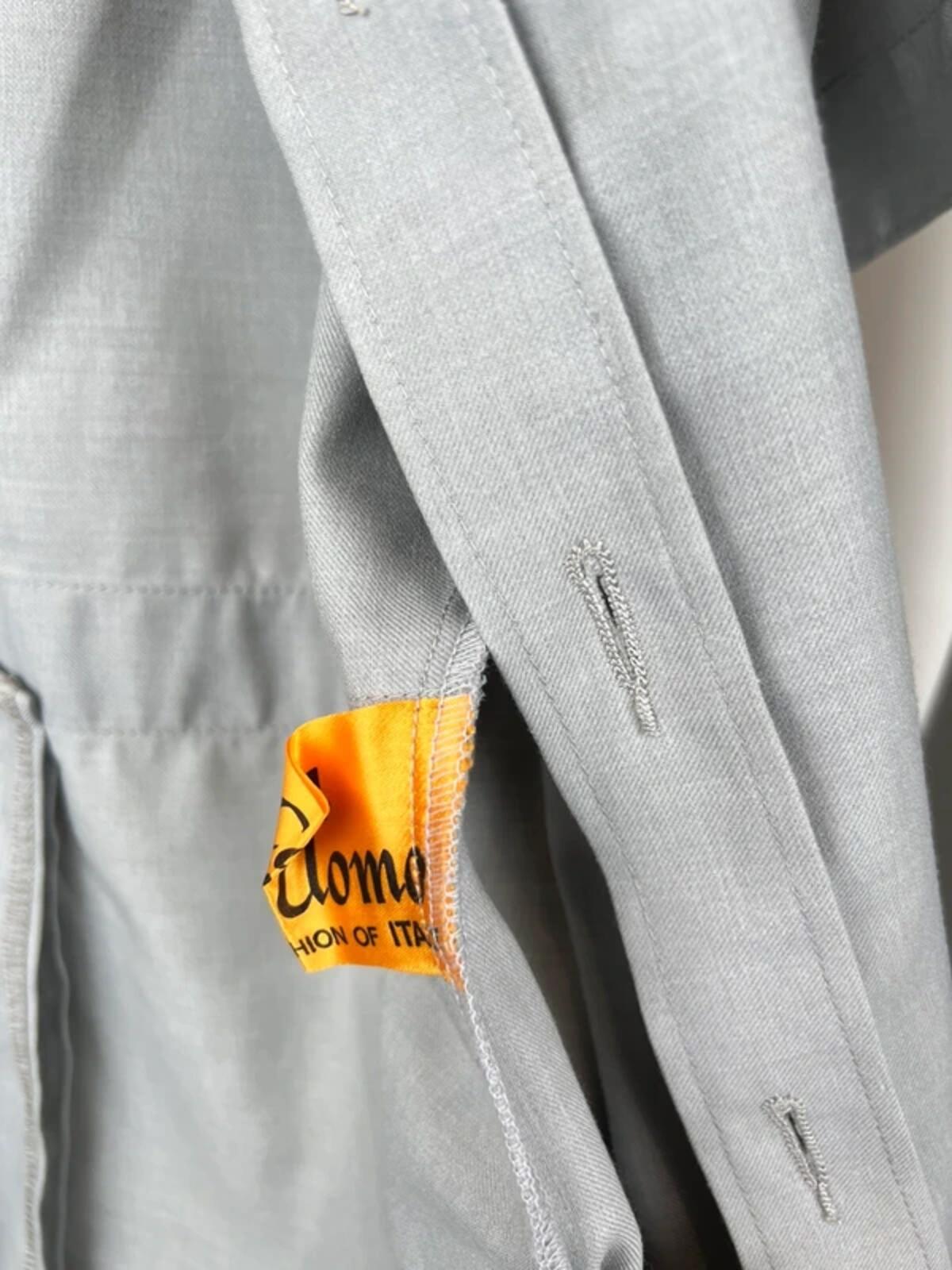Vintage 70s Italian Short Sleeve Safari Suit
