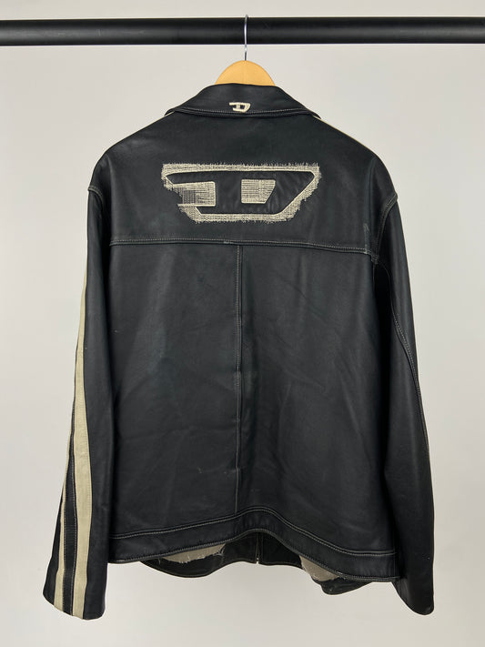 Vintage Diesel ‘D’ 90s Leather Jacket