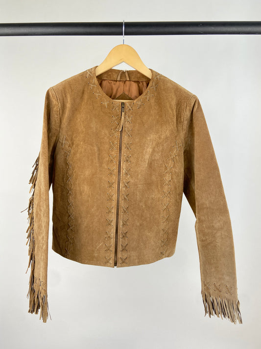 Western 70s Suede Tassel Jacket