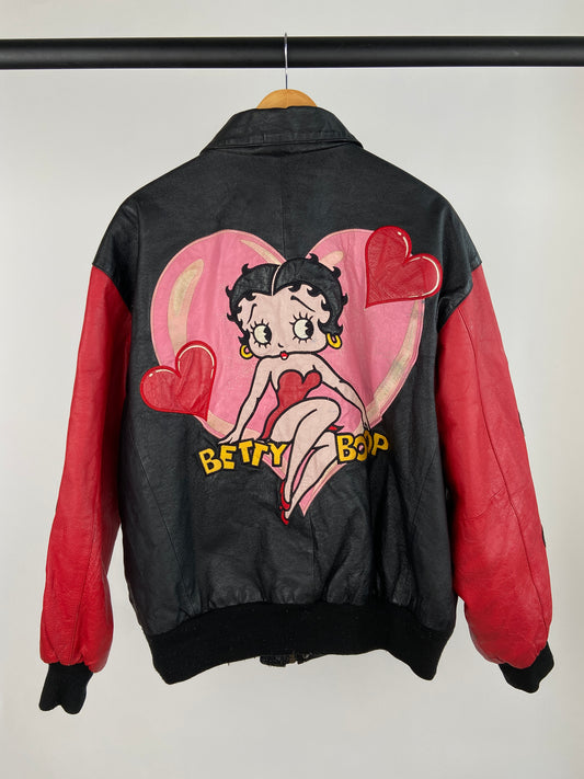 Vintage Betty Boop 90s Leather Jacket