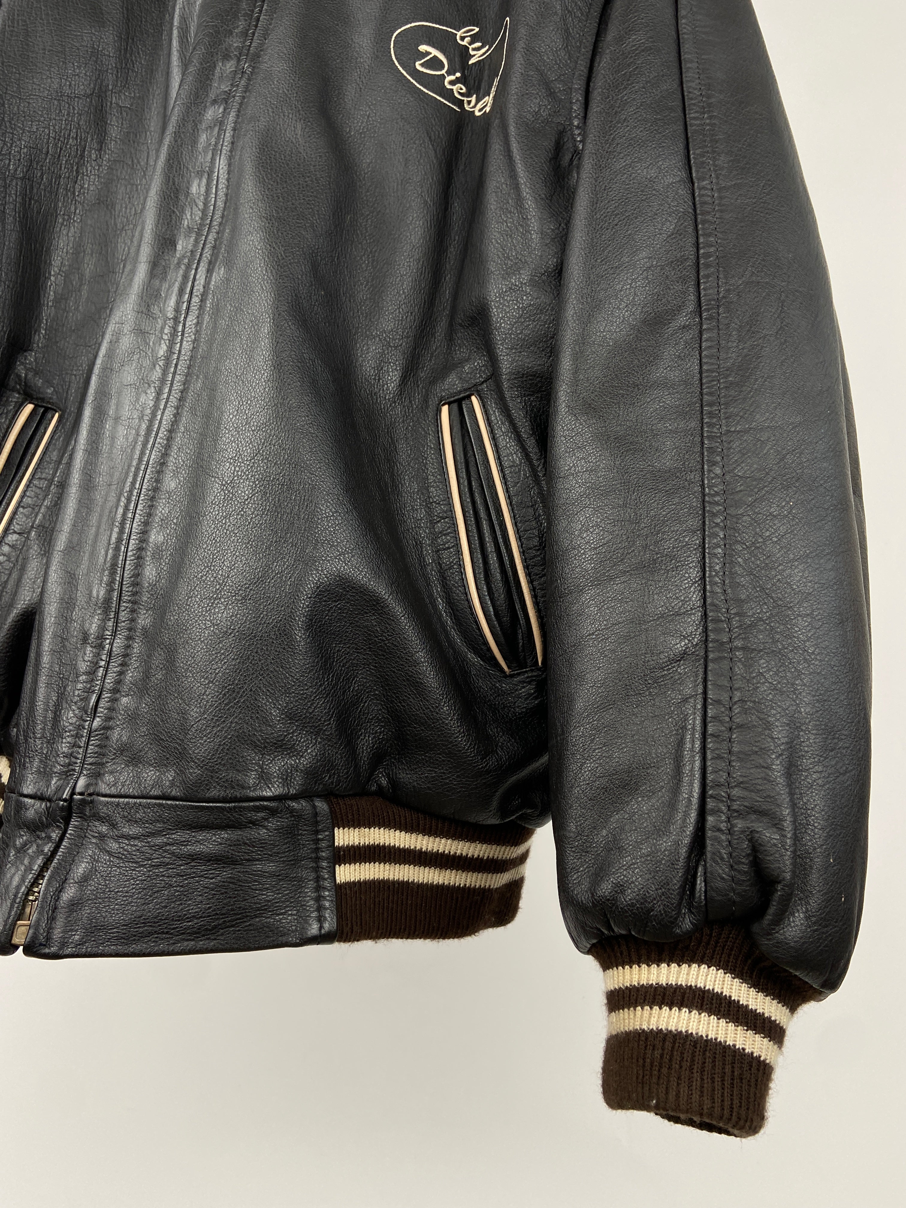 Vintage Diesel 90s Leather Jacket – Skux Vintage