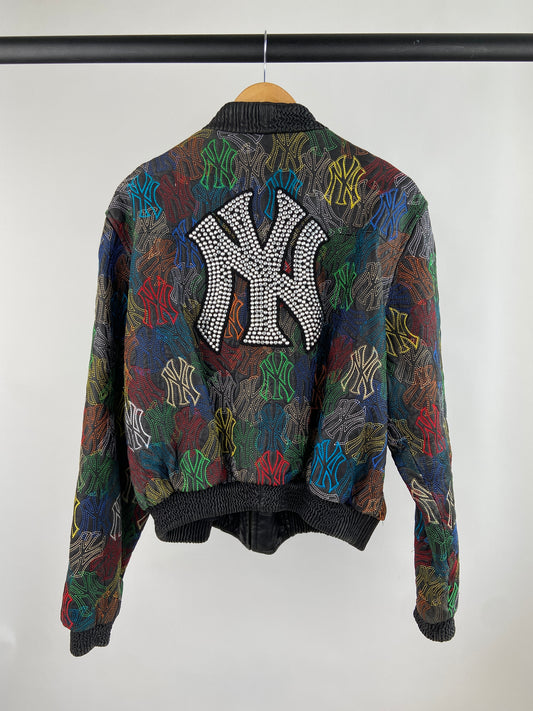 Vintage New York Yankees 90s Leather Bomber Jacket