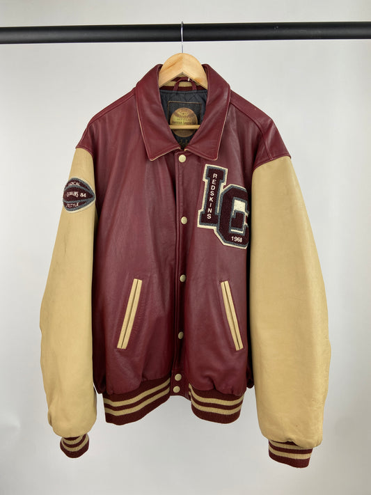 Redskins 90s Leather Baseball Jacket