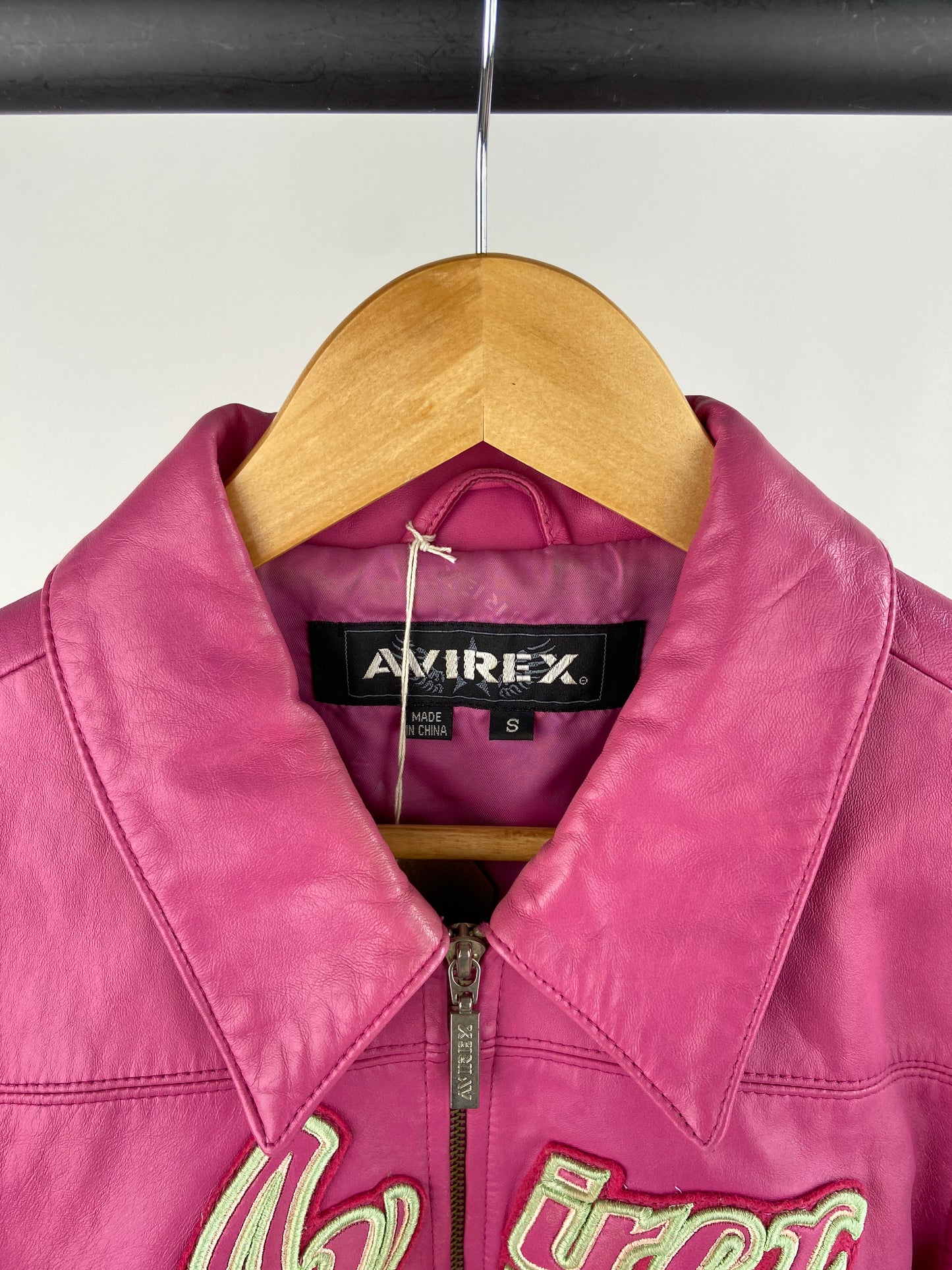 Vintage Avirex 90s Leather Bomber Jacket