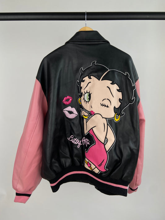 Vintage Betty Boop 90s Leather Jacket