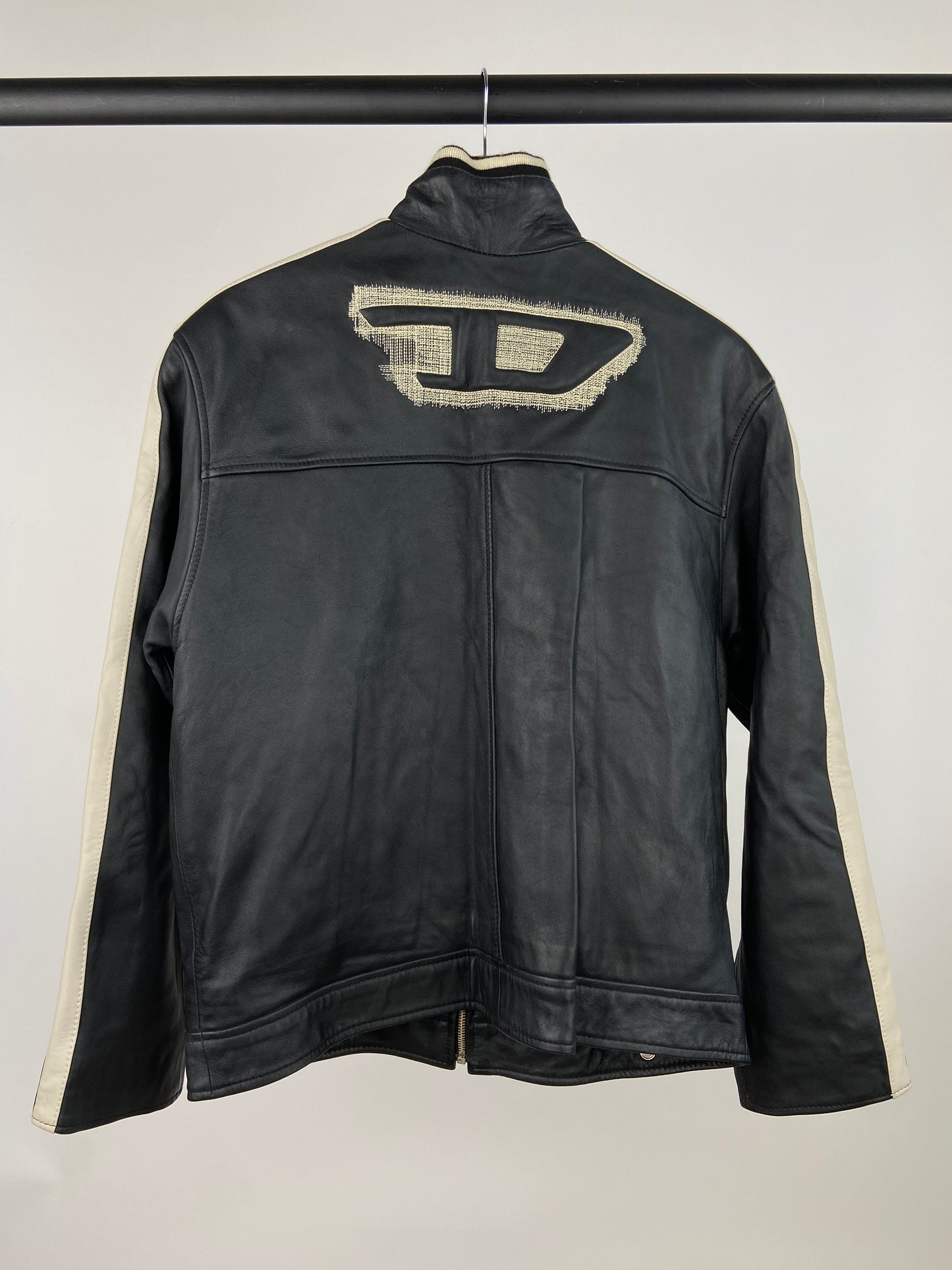 Vintage Diesel ‘D’ 90s Leather Jacket