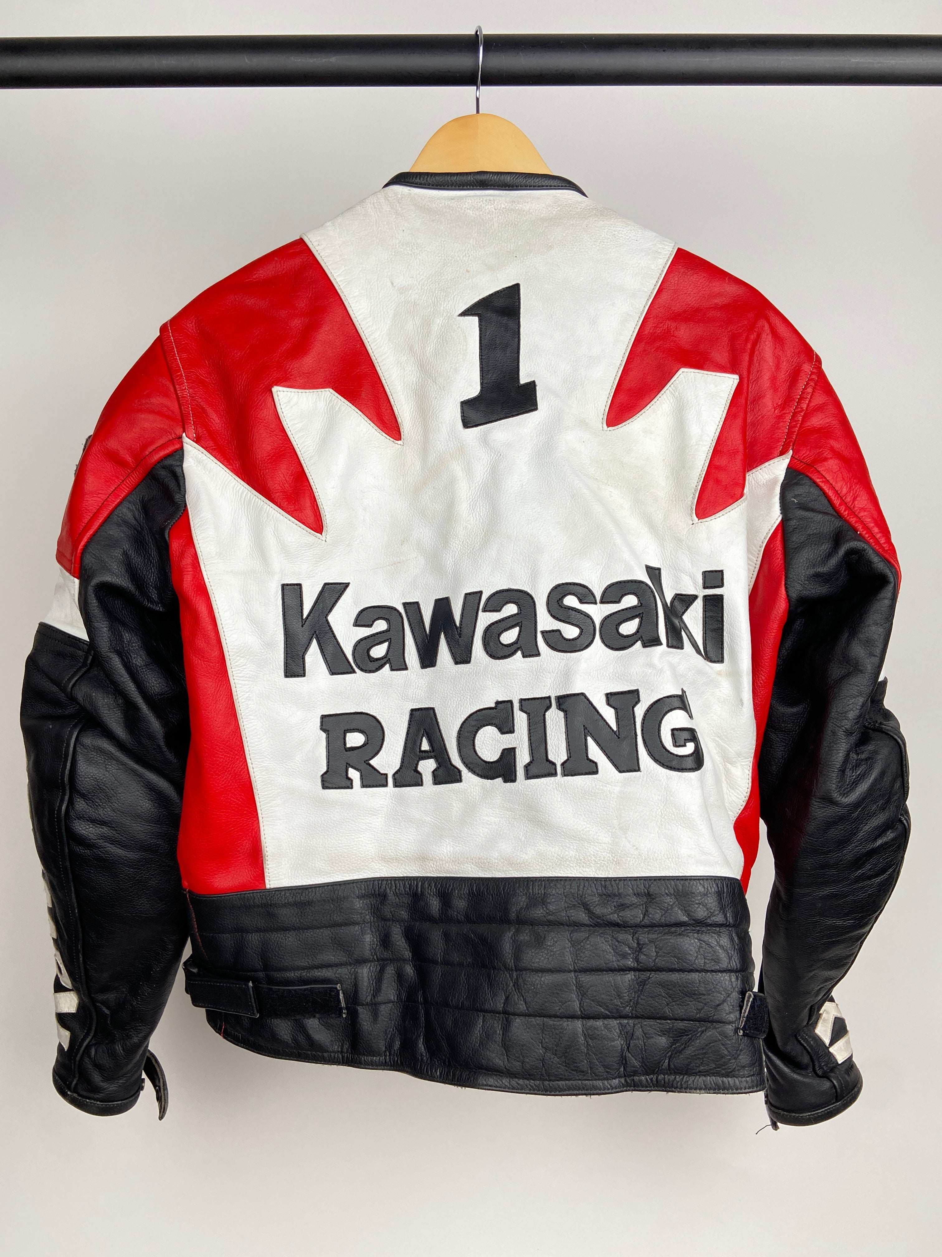 Kawasaki 90s Leather Motorbike Jacket