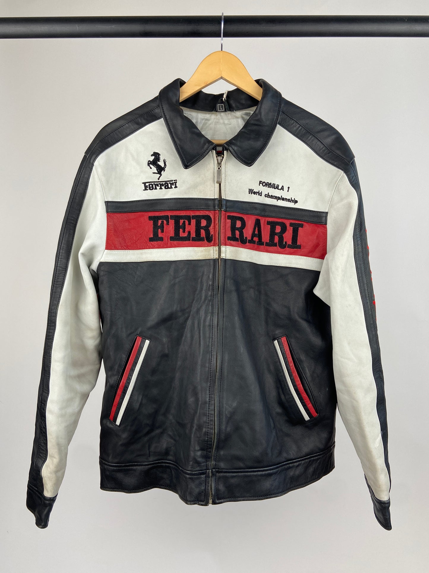 Ferrari Leather Motorbike Jacket