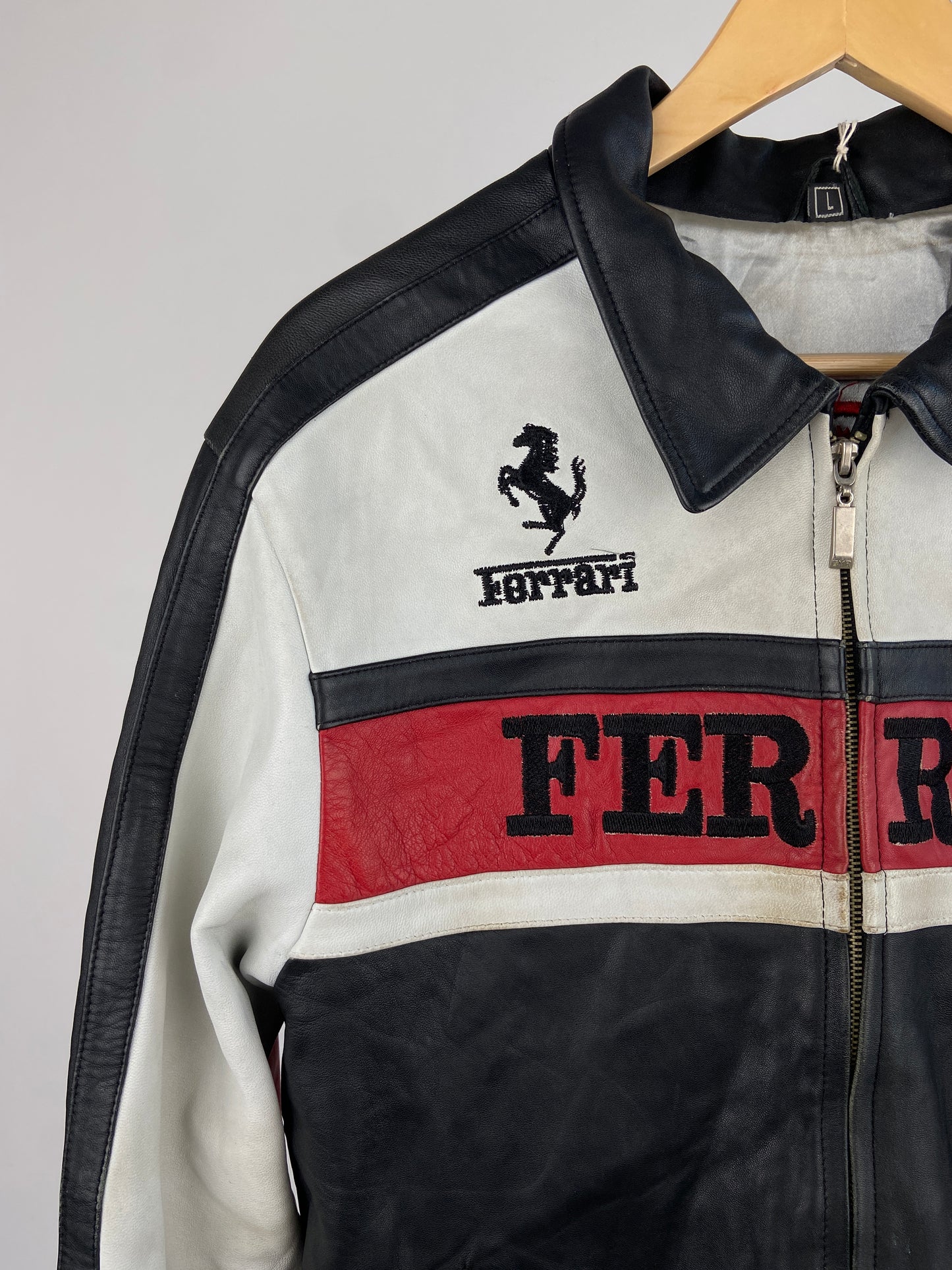 Ferrari Leather Motorbike Jacket