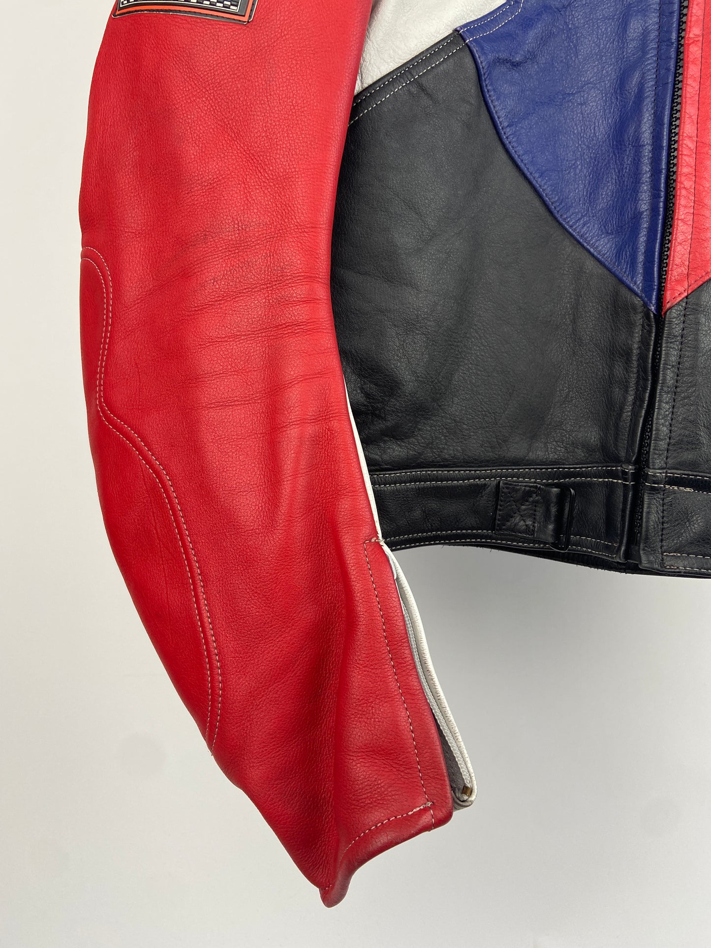 Reggea Racing 90s Leather Motorbike Jacket