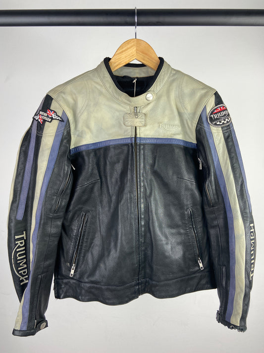 Triumph 90s Leather Motorbike Jacket