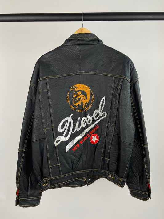 Vintage Diesel ‘Only The Brave’ 90s Leather Jacket