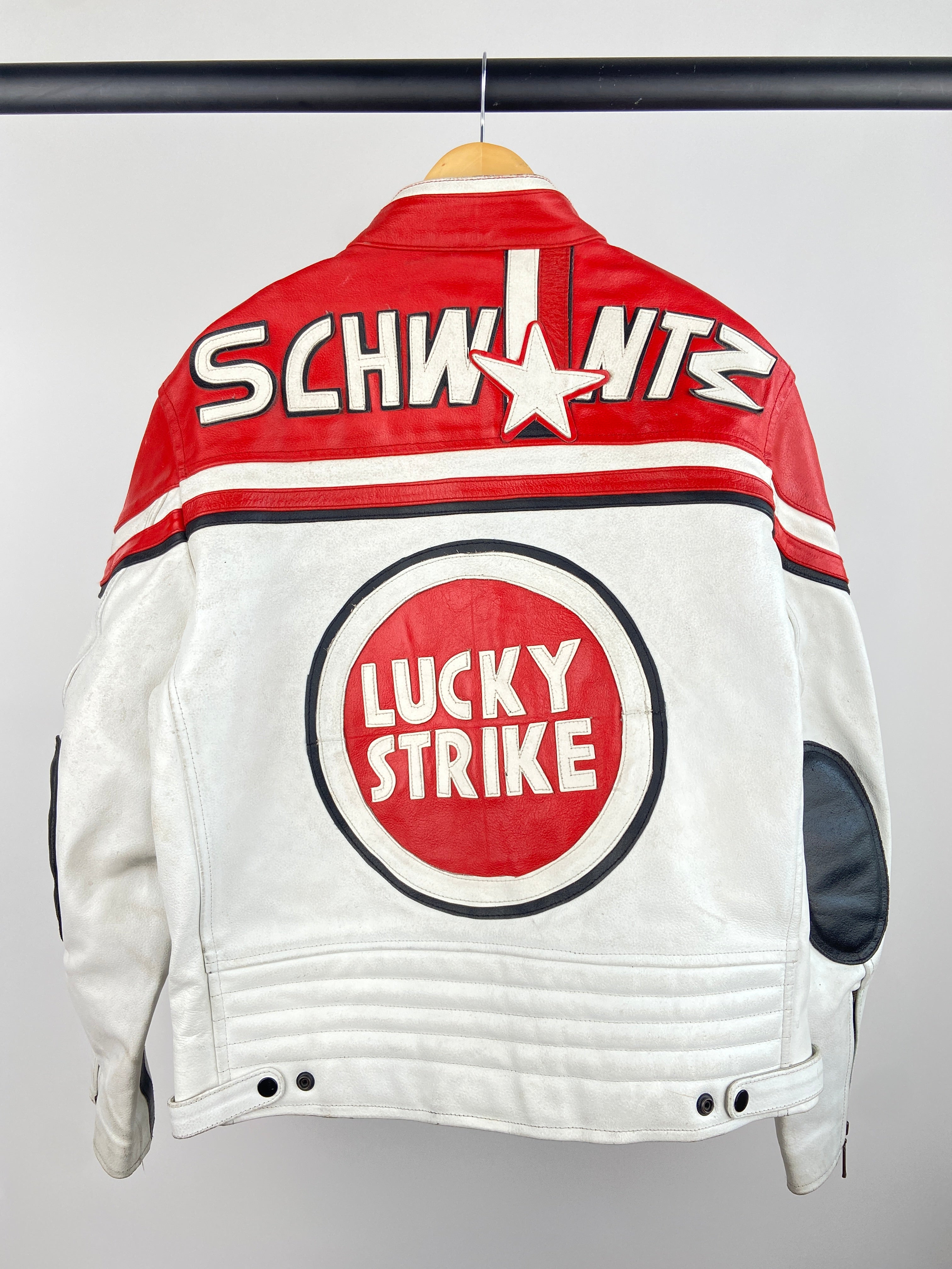 Lucky Strike 90s Leather Motorbike Jacket