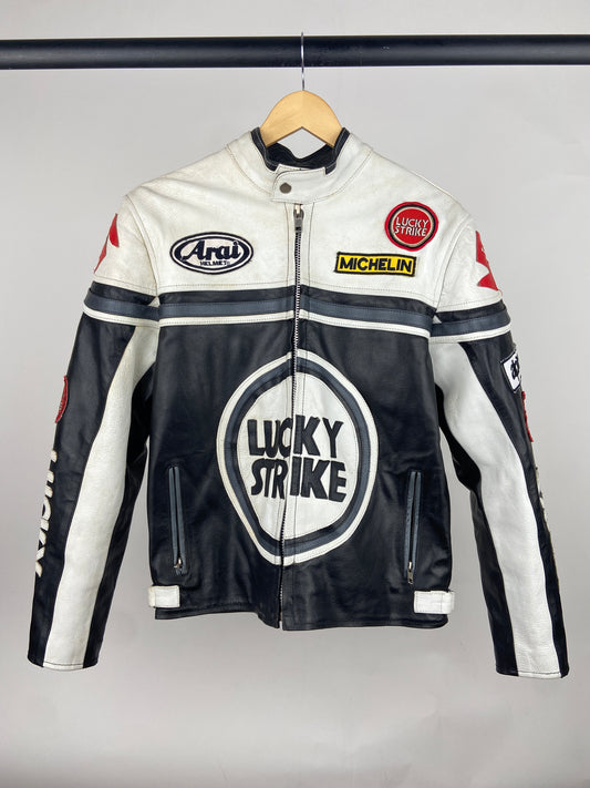 Lucky Strike 90s Leather Motorbike Jacket