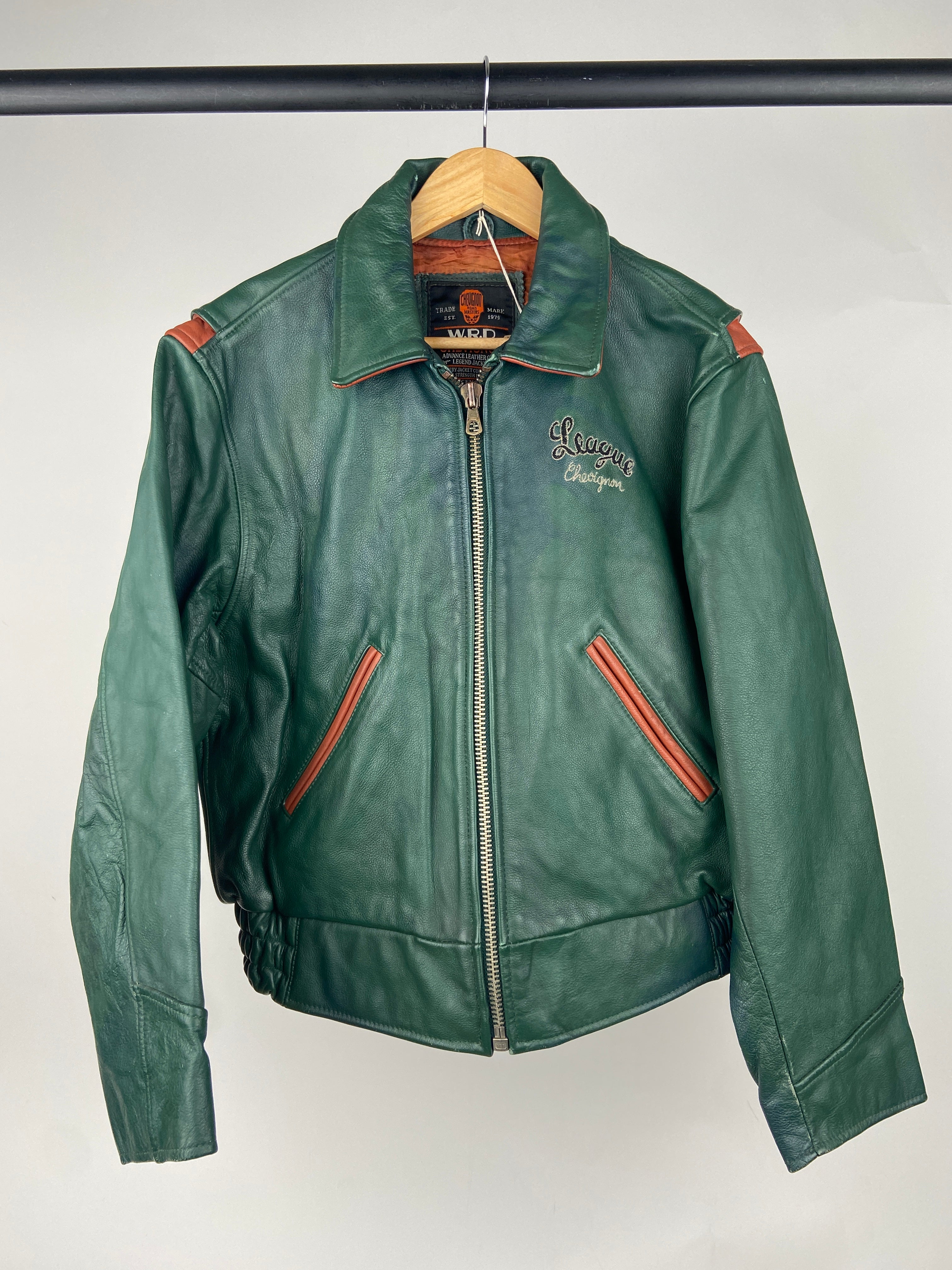 Vintage ACES by Chevignon 80s Leather Varsity Jacket – Skux Vintage