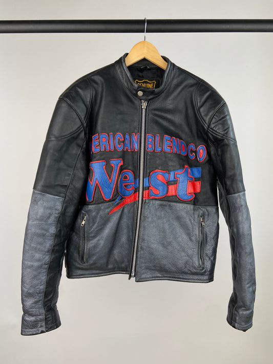 West American Blend 90s Leather Motorbike Jacket