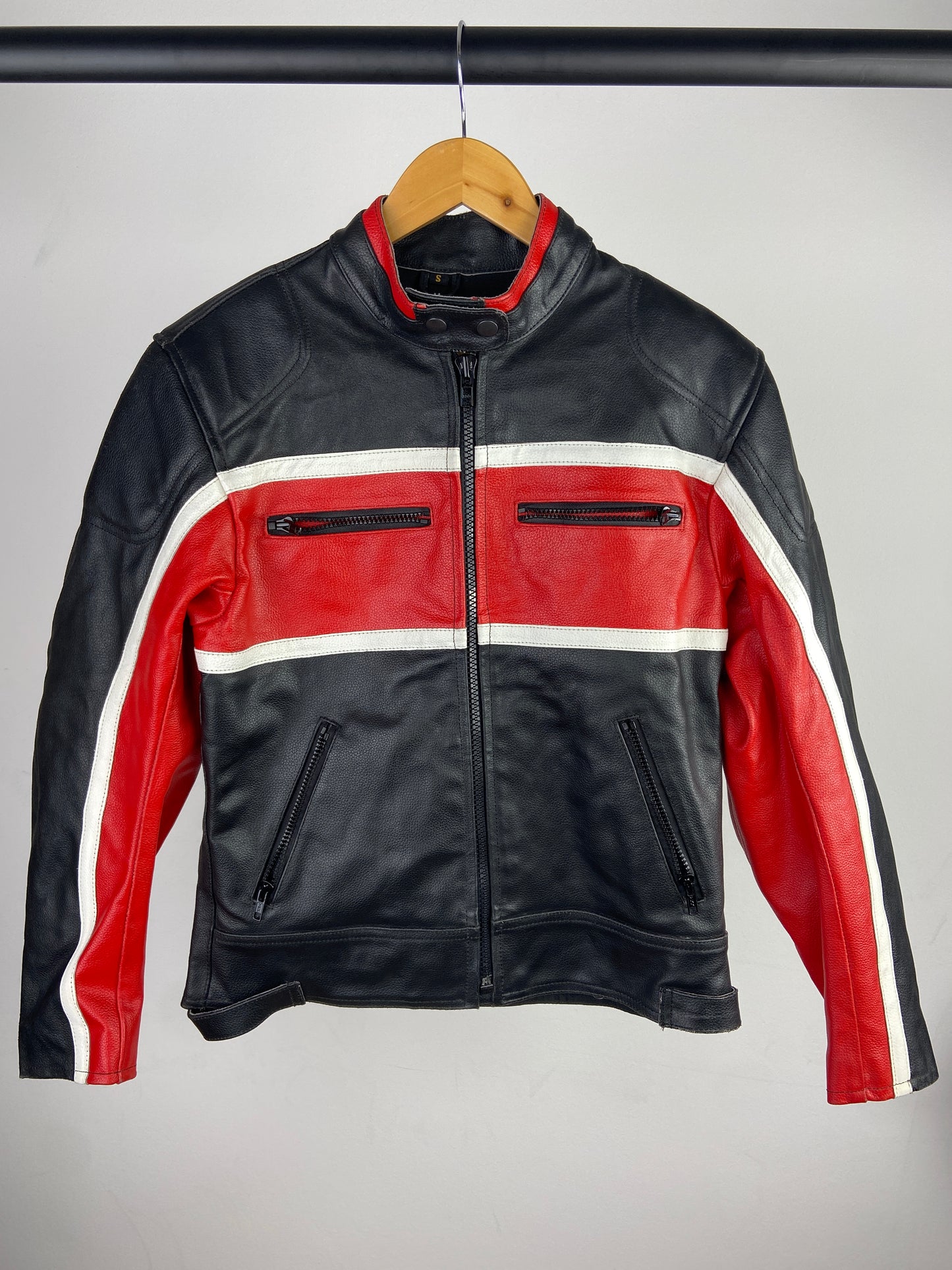 Unbranded 90s Leather Motorbike Jacket