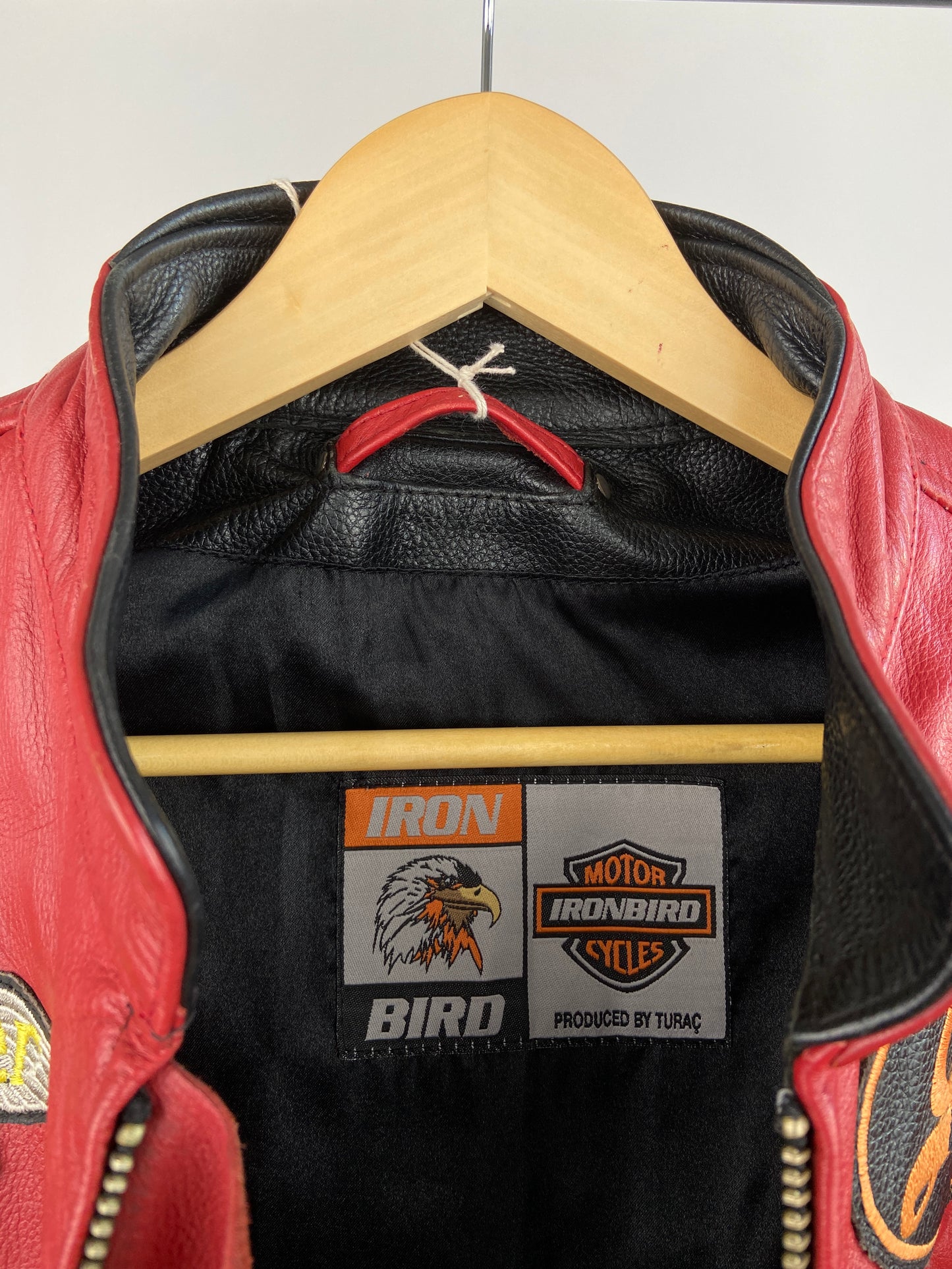 Iron Bird 90s Leather Motorbike Jacket